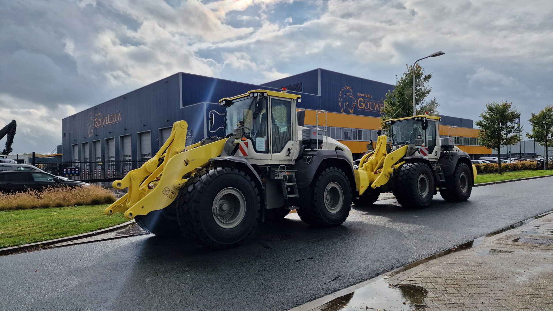 spuiterij voor zwaar materieel